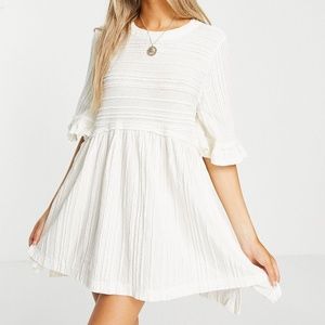 Free People  Pleated Take A Spin Babydoll Tunic Dress Size Small New With Tags